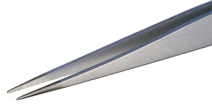 Pęseta, z płaskimi i mocnymi końcówkami, 135 mm #zoom-1