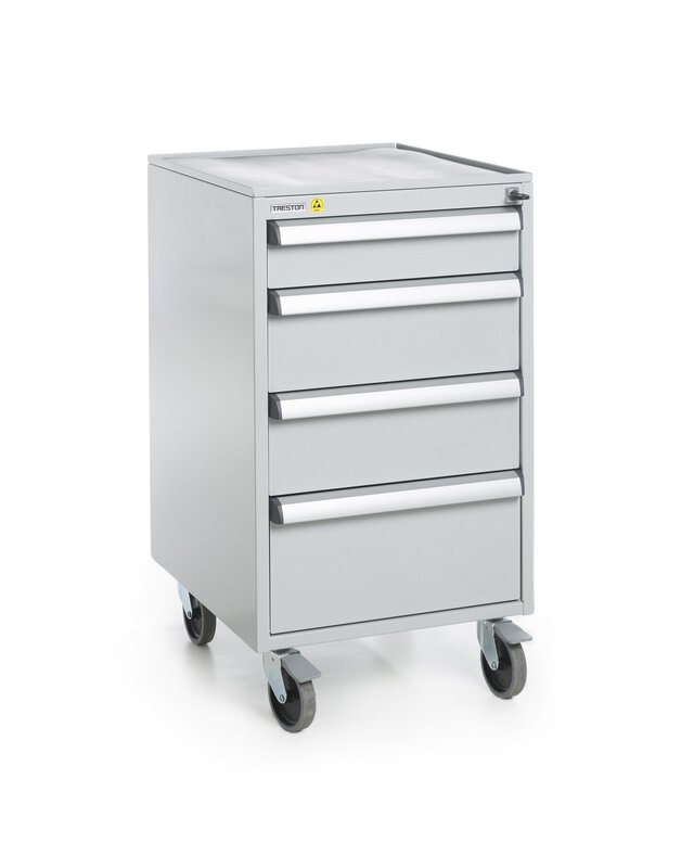 ESD drawer unit 45 with castors