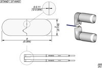 Lötspitze W14037G für WS140 Entlötpinzette, 37G 3 mm #thumbnail-1