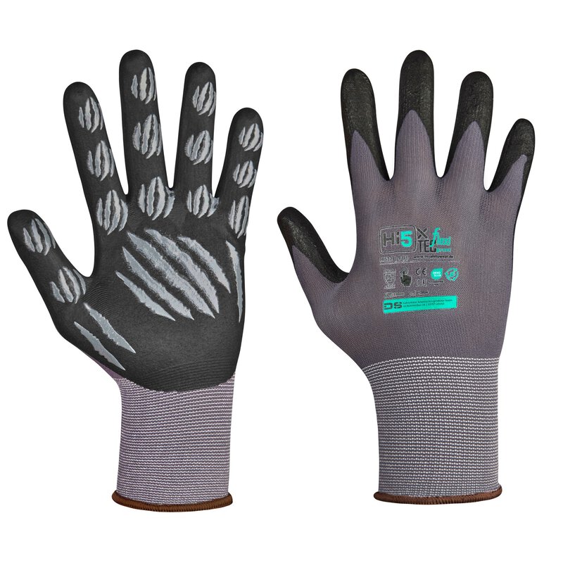 Hi5 X Flexitec Basic gloves 4131X, gray/black #2