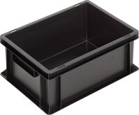 ESD Behälter New Box NB MC, Griffleisten, schwarz, 400 x 300 x 170 mm #thumbnail-1