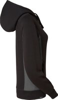 Felpa Ava Full-Zip, Donna, nero/grigio, M #thumbnail-2
