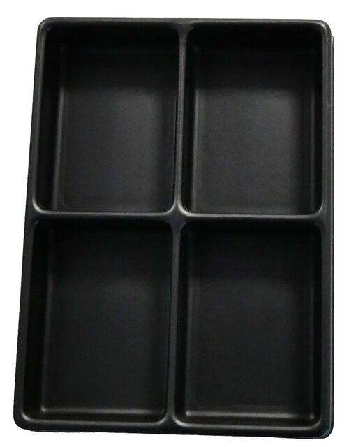 Insert ESD pour mallette K2012 ESD, 4 compartiments de 53 x 38 mm
