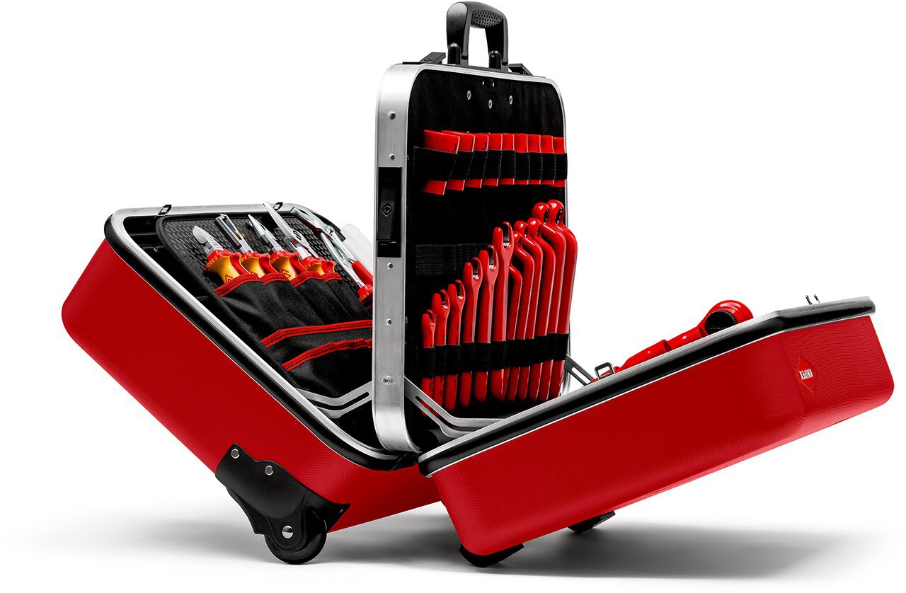 Werkzeugkoffer "BIG Twin Move RED" Elektro Kompetenz, 42-teilig #zoom-6