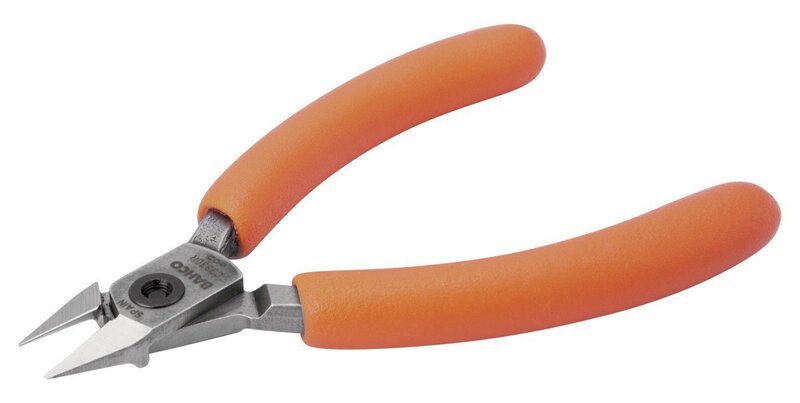 Kompakter Seitenschneider mit konischem und ausgekehltem Kopf und orangefarbenen PVC-Griffen 115 mm, Industrieverpackung #1