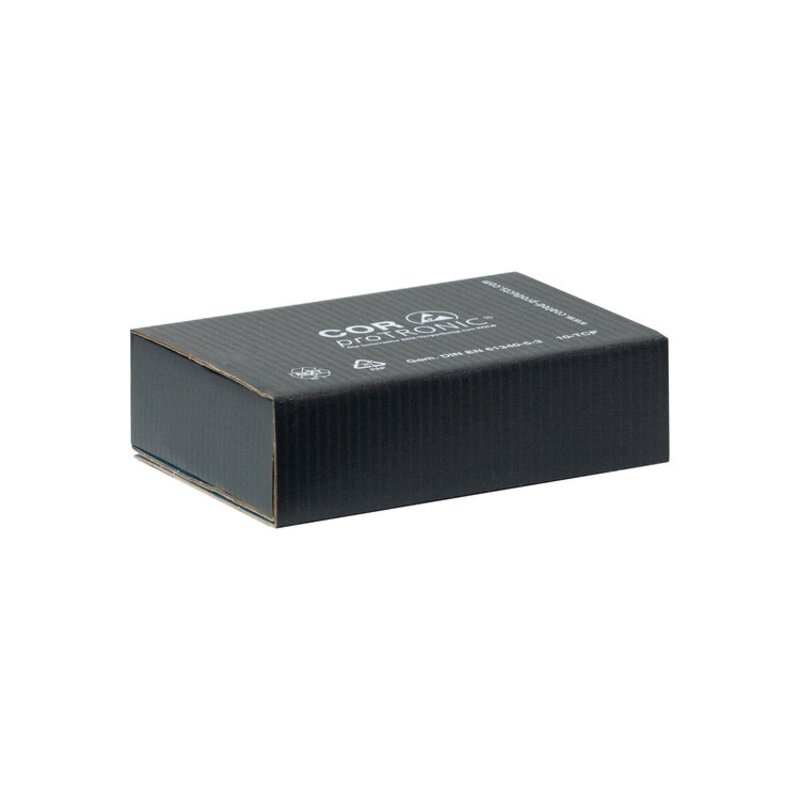 CORproTRONIC Foampac shipping box, 150x115x40 mm, incl. electrically conductive dimpled foam