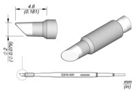Lötspitze für T210-A / T210-NA, abgeschrägt, C210031 #thumbnail-1