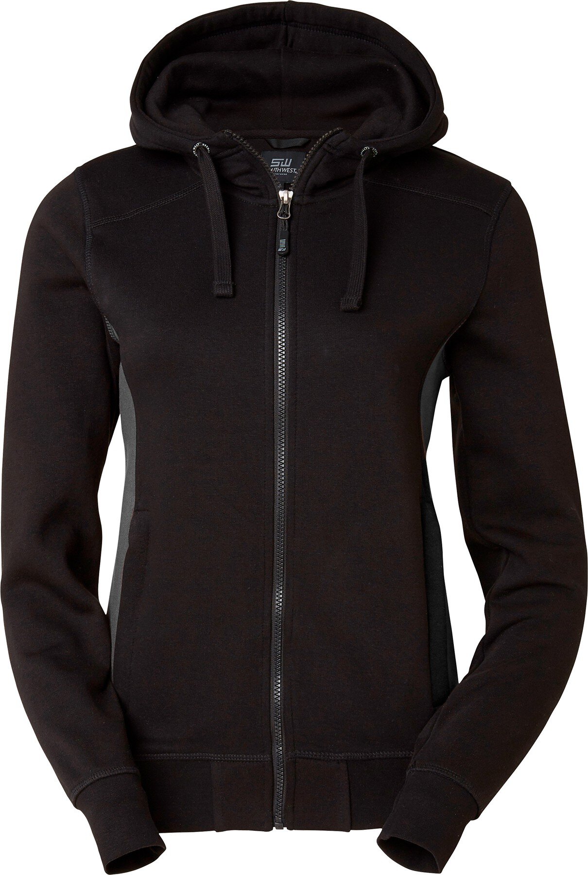 Felpa Ava Full-Zip, Donna, nero/grigio, M #zoom-1
