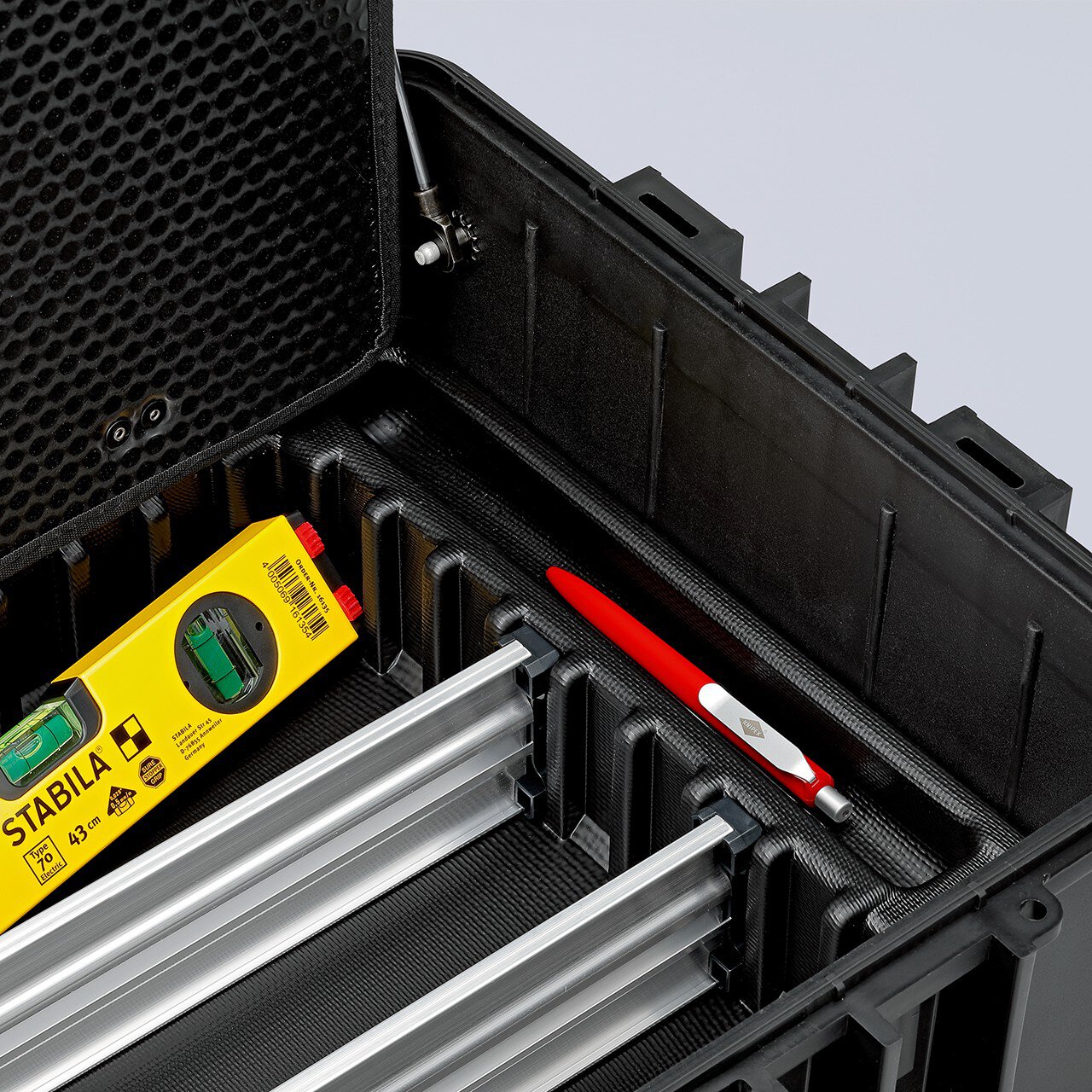 Gereedschapskist "Robust45 Move" elektrisch, leeg, met geïntegreerde wielen en telescopische handgreep #zoom-8