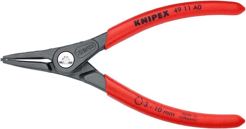 Precision circlip pliers for outer rings on shafts, gray atramentized, 140 mm #3