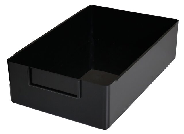 ESD Tray, support y compris 8 plateaux, chromé, 610 x 190 x 252 mm
