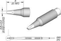 Lötspitze für T210-A / T210-NA, meißelförmig, C210024 #thumbnail-1