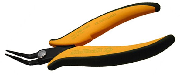 Snipe nose pliers, bent/serrated/long, 45°, 152 mm #zoom-1