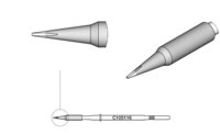 Soldering tip chisel-shaped, straight, 0.2 x 0.1 mm, C105116 #thumbnail-2