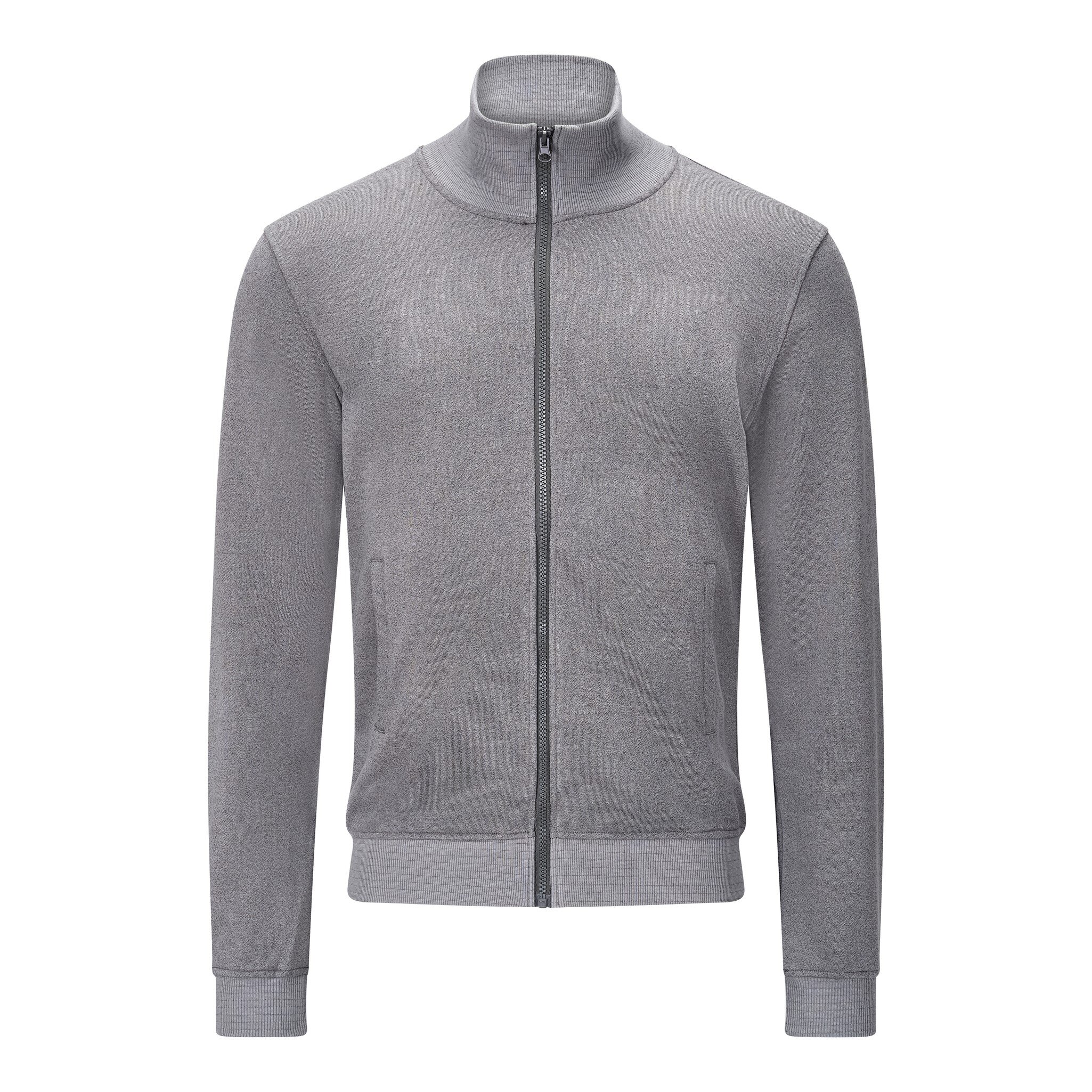 ESD Sweatjacke mit Zipper, grau, S, Comfort-Fit #zoom-1