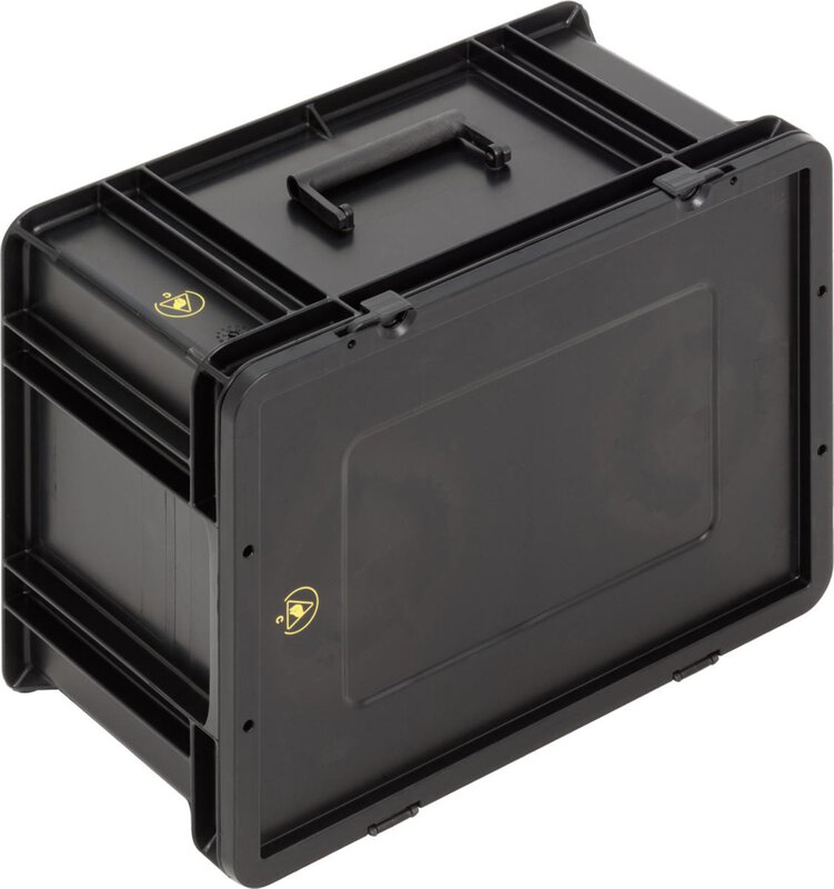 ESD case BL, black, 400 x 300 x 221 mm #3