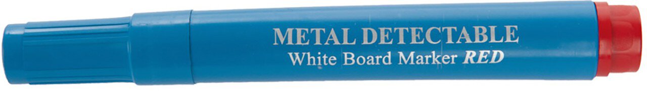 Hygostar detectable washable marker, blue housing, red writing, bullet tip #zoom-1