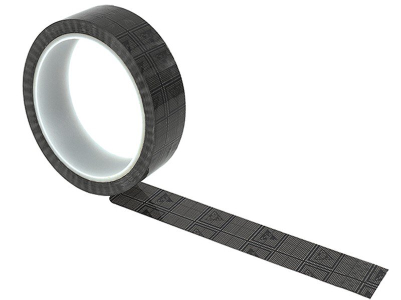ESD grid adhesive tape with ESD warning symbol, bronze, 19 mm, 36 m #zoom-1