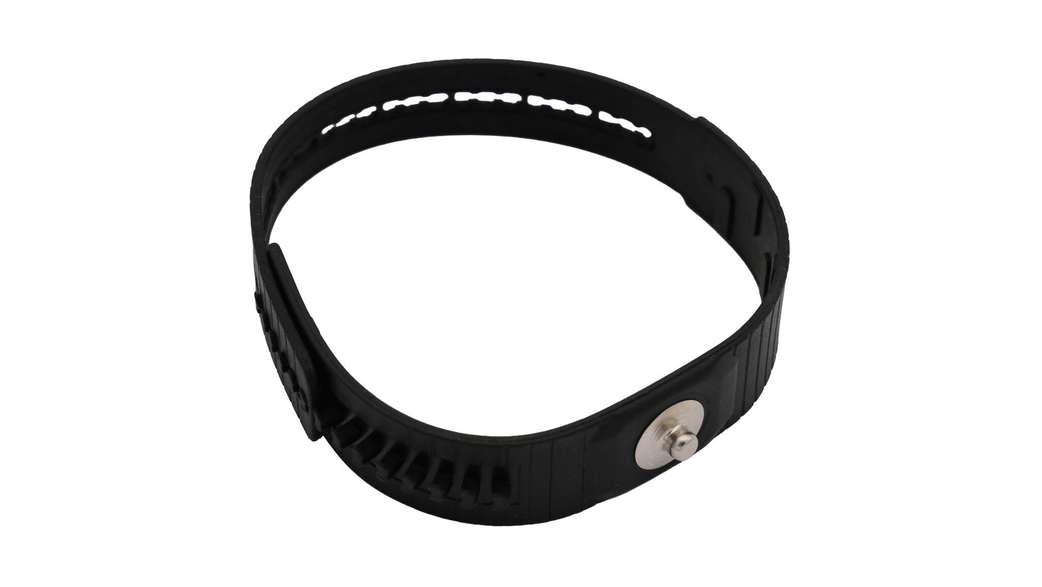 Cinghia da polso ESD, plastica nera #zoom-1