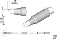 Soldering tip for T210-A / T210-NA, chisel-shaped, C210027 #thumbnail-1