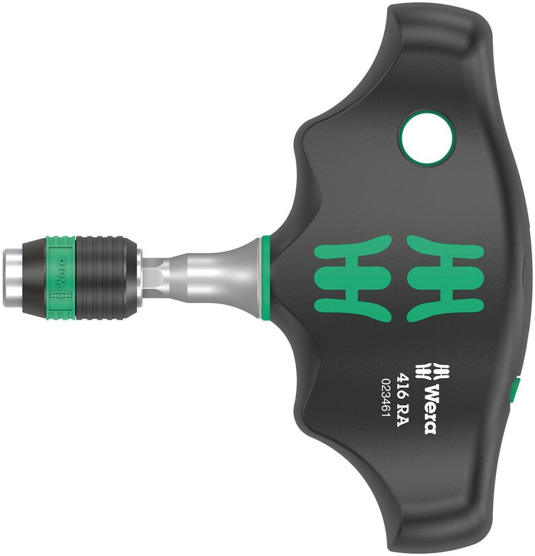 Quergriff-Bit-Handhalter mit Ratschenfunktion und Rapidaptor Schnellwechselfutter, 1/4" x 45 mm #2