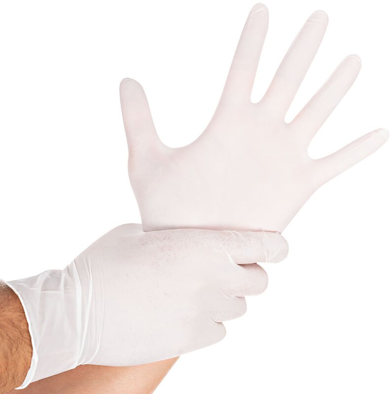 Untersuchungshandschuhe Safe Virus, Nitril, puderfrei, weiß, Größe 7/S