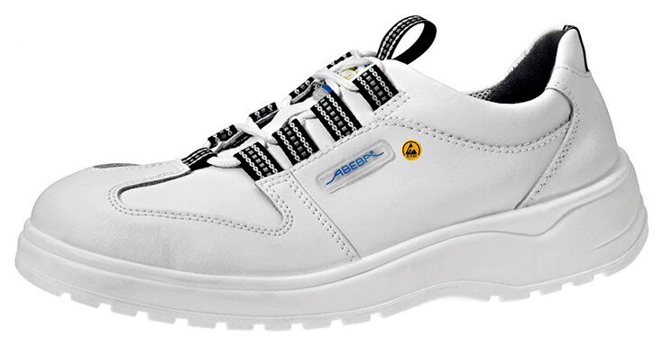ESD professional shoes light, lace-up shoe white, size 40 #zoom-1