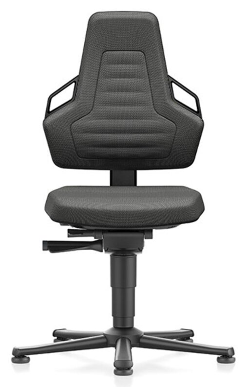 Chaise ESD NEXXIT 1, avec patins, Duotec noir, poignées ESD