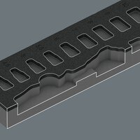 Schaumstoffeinlage 8000 A Zyklop Knarre 1/4" Set 1, ohne Werkzeug, 172 x 30 x 392 mm #thumbnail-2