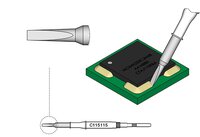 Panne à souder en forme de burin, 6 x 1 mm #thumbnail-2