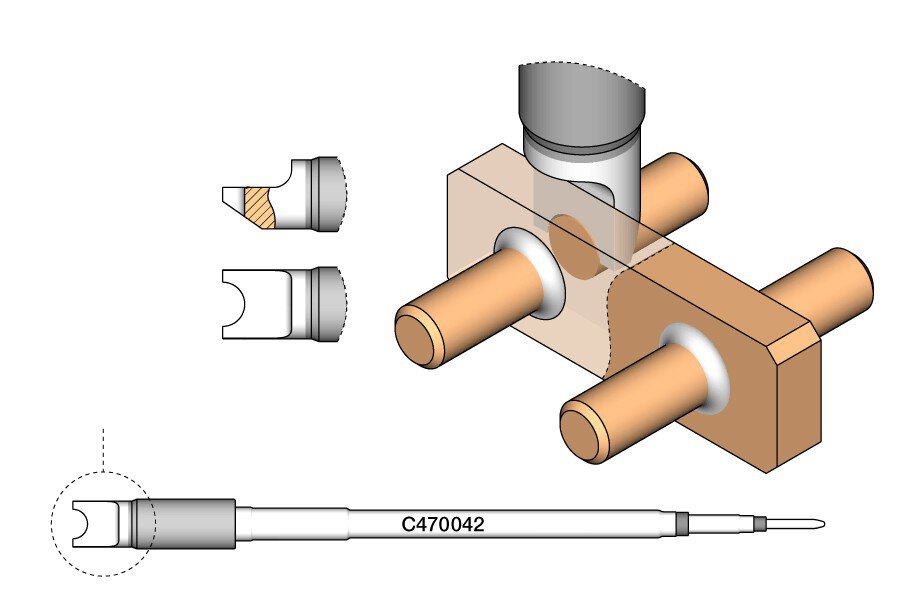 Sonderlötspitze Pin / Connector, Ø 4,8 mm, C470042 #zoom-2