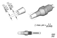 Punta di dissaldatura per pin, Ø 1,3 mm, S1, D530004 #thumbnail-1