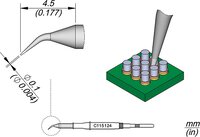 Lötspitze konisch gebogen, D: 0,1 mm, C115124 #thumbnail-1