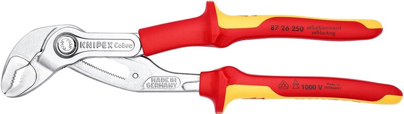 Cobra® VDE Hightech-Wasserpumpenzange, isoliert, verchromt, isoliert, 250 mm #3