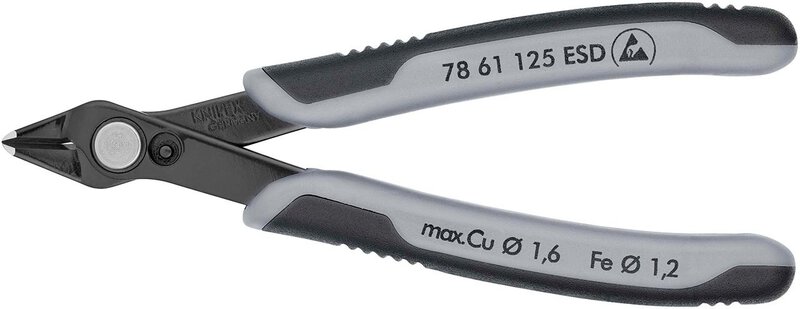 Electronic Super Knips® ESD with multi-component cases, burnished, 125 mm (SB card/blister) #2