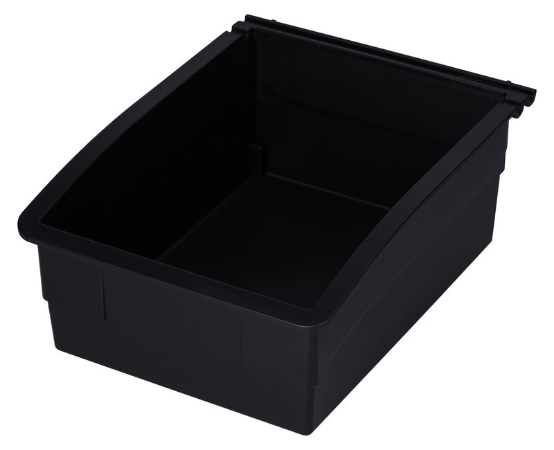 Bac de travail ESD, PS, noir, 180 x 130 x 79 mm #1