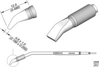 Lötspitze meißelförmig, gebogen, 4,8 x 1,5 mm, C250412 #thumbnail-1