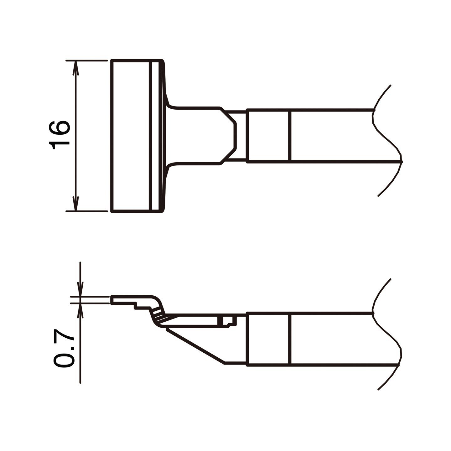 T51-L16 Actieve soldeerstift formaat SOP 16L #zoom-1