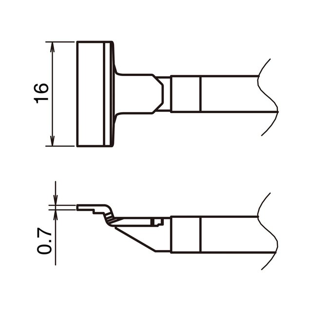 T51-L16 Aktywny grot lutowniczy w formacie SOP 16L