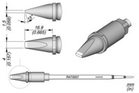 Soldering tip R470, chisel, 4 x 1.5 mm, R470007 #thumbnail-1