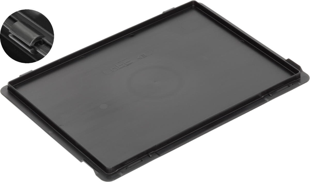 ESD Scharnierdeckel New Box NB MC, schwarz, 400 x 300 mm #zoom-1