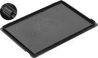 ESD Scharnierdeckel New Box NB MC, schwarz, 400 x 300 mm #thumbnail-1