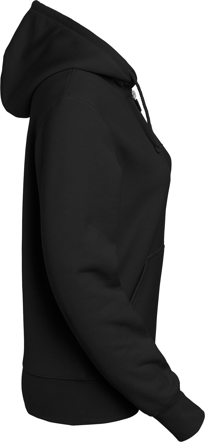 Felpa Georgia con zip integrale, donna, nero, XXL #zoom-2
