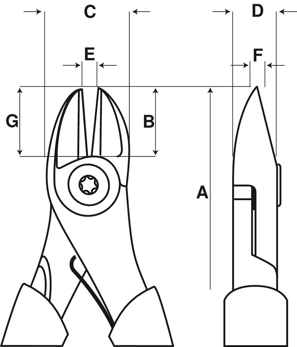 Diagonal cutters with 1-component handle, burnished 125 mm Industrial packaging #zoom-2