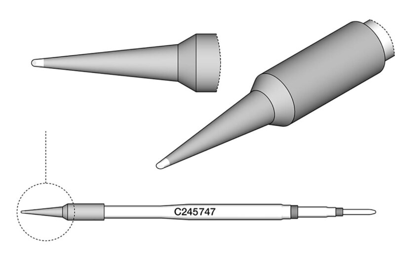 Lötspitze abgeschrägt, D: 0,6 mm, C245747 #2