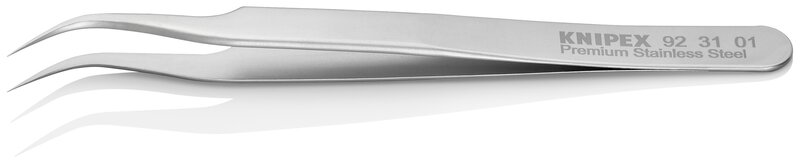 Precision tweezers, Smooth, Premium stainless steel, 120 mm #2