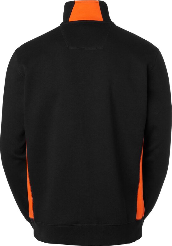 Webber Half-Zip Sweatshirt, Herren, schwarz/orange, M #3
