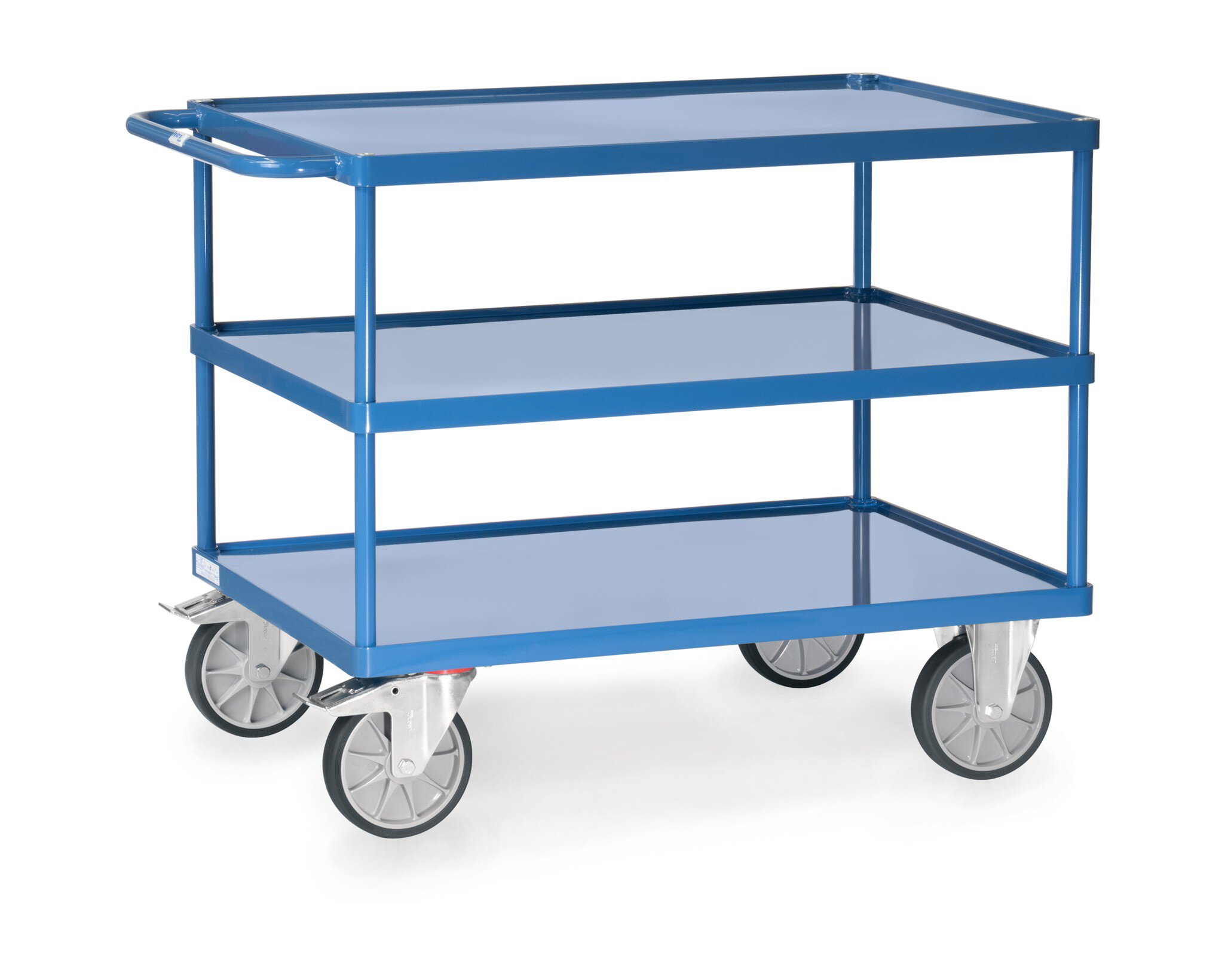 Tischwagen, Ladefläche 1000x700mm, Stahlblech-Wannen #zoom-1