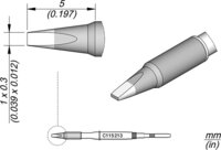Lötspitze meißelförmig, 1 x 0,3 mm, C115213 #thumbnail-1