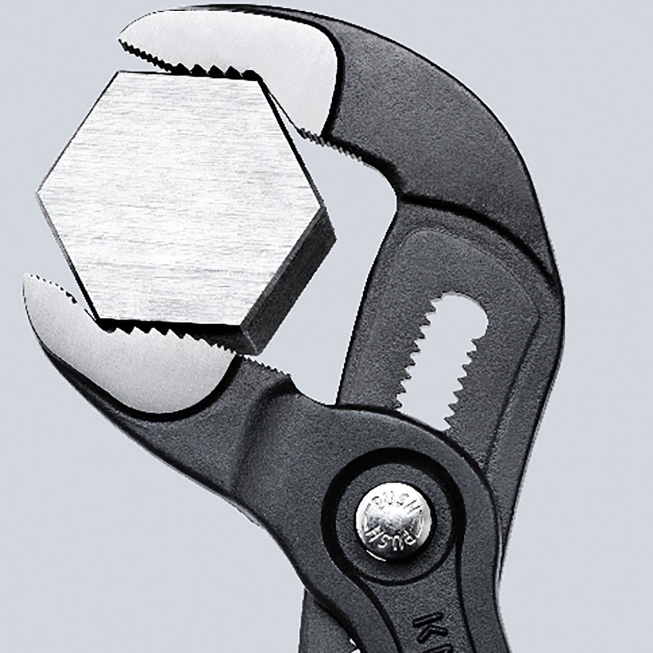 Cobra® high-tech water pump pliers, gray atramentized, wrench size 46 mm, 250 mm #zoom-9